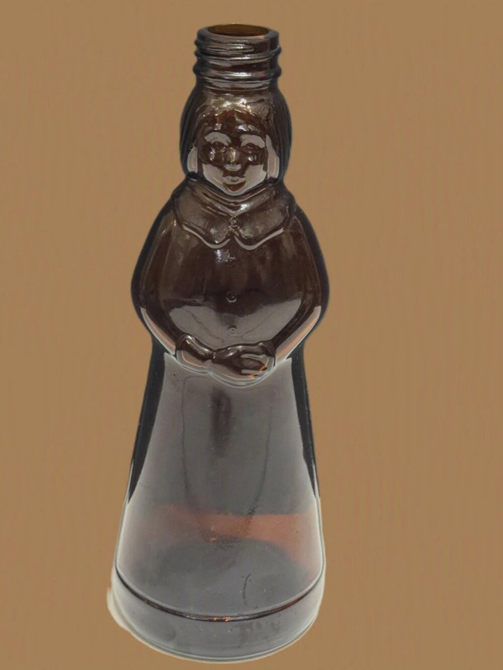 Mrs. Butterworth Pancake Syrup Amber Glass Bottle, 12 oz., Vintage Circa 1992